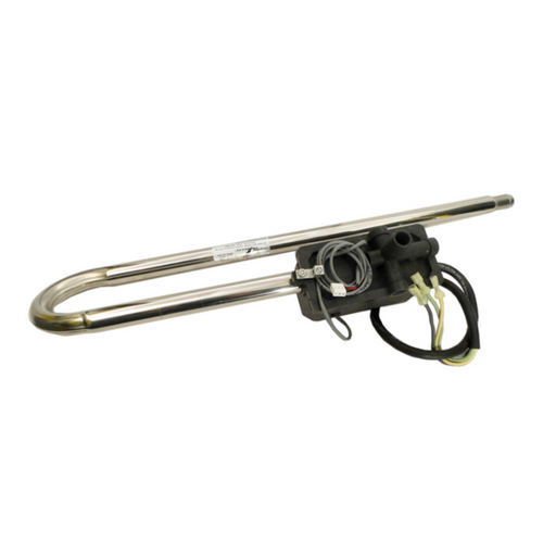 Therm Products Caldera 4.0KW Spa Heater 26-3473-1-5T-K 240V featuring attached electrical cables and a black mounting component.