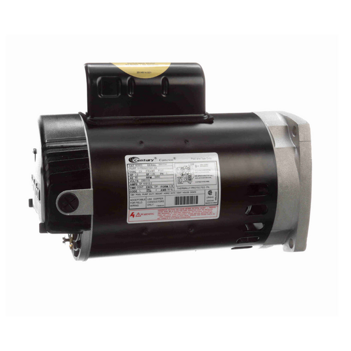 Century Pool Pump Motor, 1 HP, 1 Ph, 60 Hz, 230/115 V