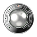 A spherical metal item with a central dome and detailed exterior design, featuring gold and green highlights, reminiscent of the Pentair Pool 100' 120V 28W Multi Color IntelliBrite Architectural Spa Light (602203).
