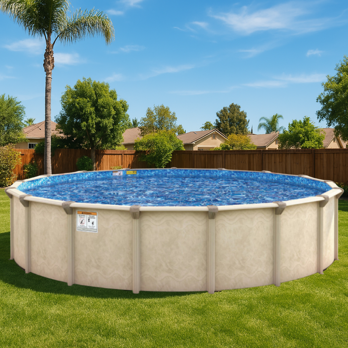 12'x54" Round Lake Vista Steel Pool Kit with Skimmer & Liner by H.I.I. MFG of Doughboy