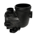 A black Hayward 20-SPX3200A TriStar Pump Strainer Housing with three connection points and the Hayward brand name embossed on the side, perfect for inground pool systems.