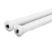 Two white, Hayward ECX1031PAK5 braided sleeving cables, each 13-3/8" long with black tips, arranged diagonally against a plain background.