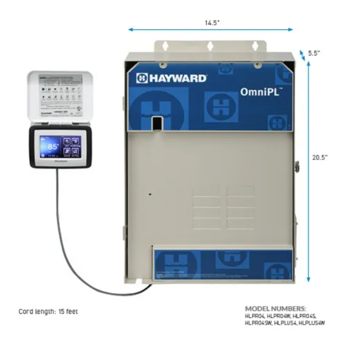Hayward OmniPL Smart Control — 4 Relay, TCELLS340 Salt Cell with App (HLPLUS4W)
