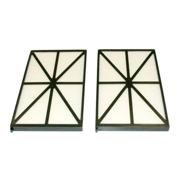 Two Hayward RCX70101PAK2 TigerShark® Replacement Filter Elements with black plastic frames, arranged side by side against a white background, much like the efficiency you'd expect from Hayward's automatic pool cleaners.