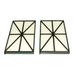 Two Hayward RCX70101PAK2 TigerShark® Replacement Filter Elements with black plastic frames, arranged side by side against a white background, much like the efficiency you'd expect from Hayward's automatic pool cleaners.