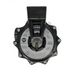 Top view of the durable, corrosion-proof black Hayward SP0714T Top Mount Multiport Valve with 6 labeled positions for different pool settings, ideal for ProSeries high-rate sand filters.