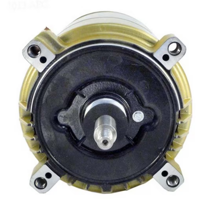 Front view of the Hayward SPX1607Z1M 1.0HP 115/230V Motor for MaxFlo, Super II, and Super Pumps, featuring a central shaft and four mounting holes at the corners.