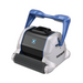 Hayward W3RC9950CUB TigerShark Robotic Cleaner by Hayward, in blue and white, with powerful vacuum strength, featuring a handle and black roller brush, isolated on a white background.