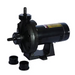 A black Hayward W36060 3/4 HP Booster Pump with two removable fittings shown alongside it, set against a white background, perfect for pressure cleaner applications. This energy-efficient model from Hayward ensures optimal performance and convenience, similar to other booster pumps in its category.