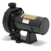 The Hayward W36060 3/4 HP Booster Pump for Pressure Side Cleaners 115V/230V features a black electric water pump with a cylindrical motor mounted on a sturdy base. It includes a label with warnings and specifications, making it suitable for pressure cleaner applications. This energy-efficient Hayward booster pump ensures optimal performance.