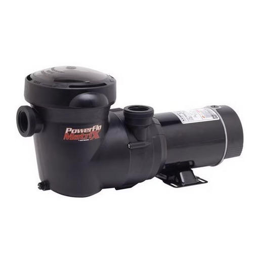The Hayward 1.5HP Above Ground Single Speed PowerFlo Matrix Pump 115V W3SP1593, from the brand Hayward, includes a high-performance motor and a sturdy base, tailored specifically for above-ground pools.