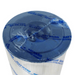 A cylindrical Hayward pool filter cartridge, specifically the Hayward CX590RE Filter Cartridge, 181.25 Sq Ft for SwimClear C7000/C7020, wrapped in blue plastic packaging with text branding on the top and sides.