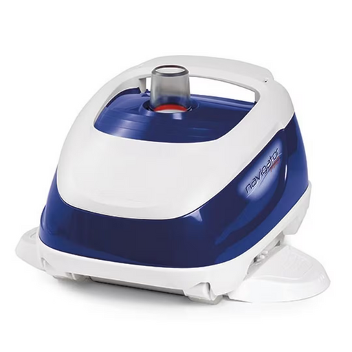 The Hayward W3925ADV Navigator Pro Suction Cleaner for Vinyl Pools is an automatic suction pool cleaner by Hayward, featuring a sleek blue and white design.