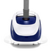 The Hayward W3925ADC Navigator Pro Suction Cleaner for Concrete/Gunite Pools is a blue and white automatic robotic pool cleaner featuring SmartDrive® technology and a convenient hose attached on the top.