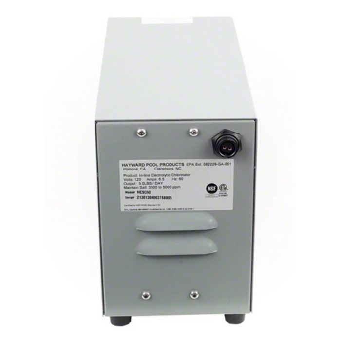 Hayward W3HCSC60 Saline C 6.0 Commercial Salt Chlorine Generator (60K gal outdoor/90k gal indoor)