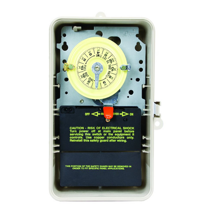 Intermatic T104P3 24-Hour 208-277V Mechanical Time Switch, DPST
