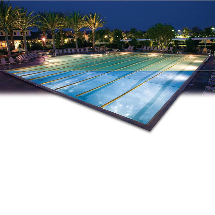 J&J PureWhite LED Pool Light SwimQuip Cool White 12V 300W 50' Cord (LPL-F1W-12-50-PSQ 21136)