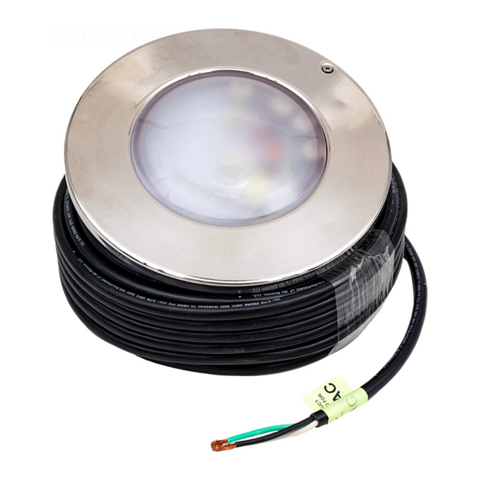 J&J ColorSplash XG-W RGB+White LED Pool Light 12V 500W 100' Cord (LPL-F2CW-12-100-P 23008)