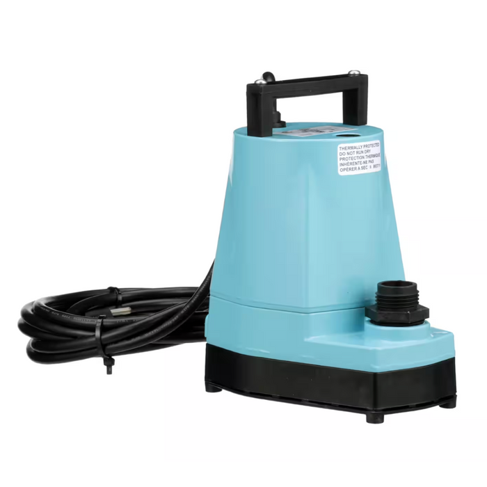 Little Giant 505721 5-MSP 5 Series Submersible Utility Pump, 18' Cord, 127V, Manual Switch, 5MSP18