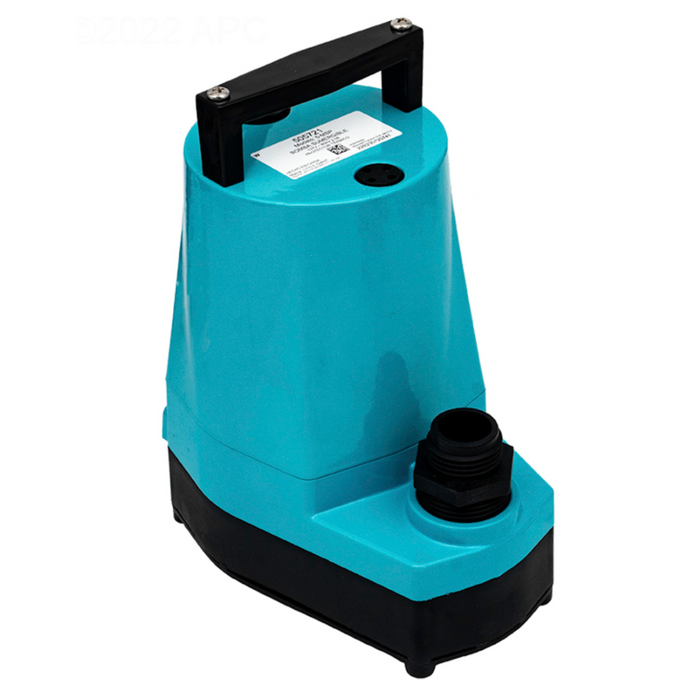Little Giant 505721 5-MSP 5 Series Submersible Utility Pump, 18' Cord, 127V, Manual Switch, 5MSP18