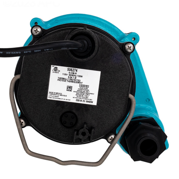 Little Giant 506274 6-CIM-R 6 Series Sump Pump with 25' Cord 115V