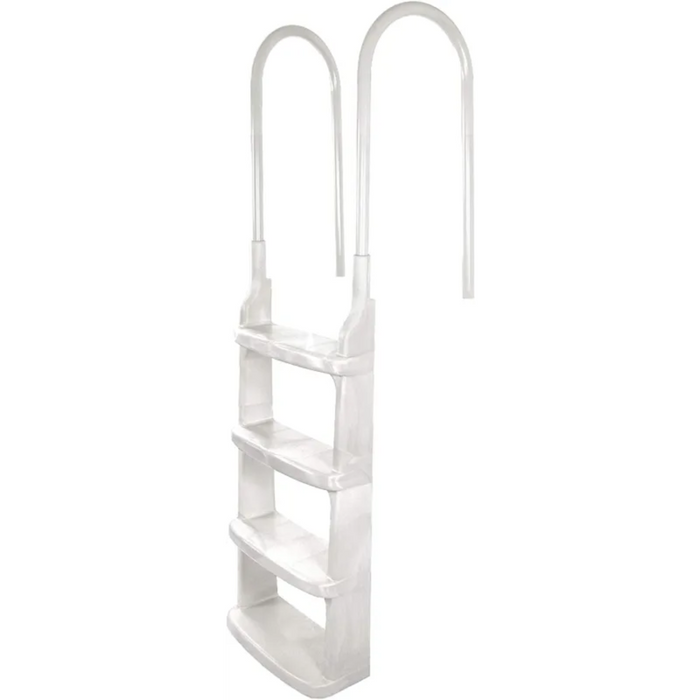 Main Access 48-54" White Easy Incline In-Pool Adjustable Ladder for Above Ground Pools (200200)
