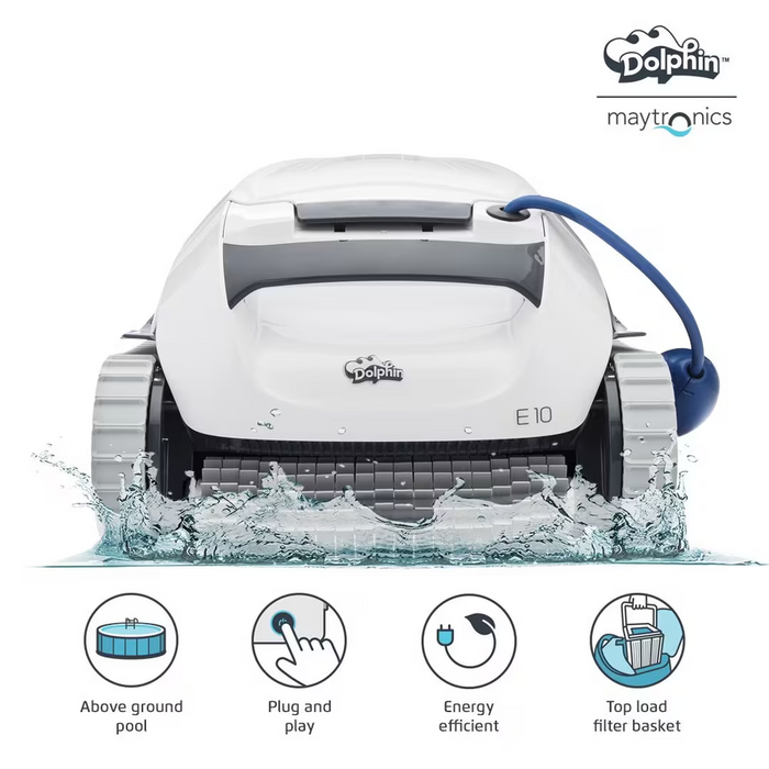 Maytronics Dolphin E10 Above Ground Robotic Pool Cleaner 99996133-USF