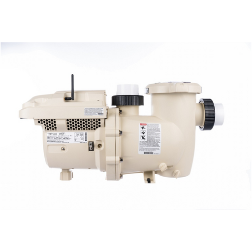 The Pentair Pool 1.5HP IntelliFlo3 VSF Variable Speed Flow Pump + Touchscreen (Model 011067) boasts a control panel with easily visible labels on a white background, providing variable speed options for substantial energy savings.