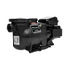 A black Pentair Sta-Rite SuperMax Single-Speed TEFC Pump 348191 1.1 HP, known for its energy-efficient motors, is shown in profile on a white background.