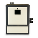 The Pentair Pool 400K BTU ETi 400 ASME Natural Gas Heater Cupronickel (Model 461113) boasts outstanding thermal efficiency and features multiple pipe connections in a sleek black and beige finish, optimizing energy savings for your pool.