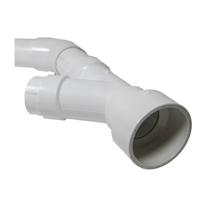 A white plastic pipe with a couple of holes, ideal for integration with the ETi 400 Heater system, is offered in the Pentair Pool 475971 Indoor Direct Air Intake Kit.