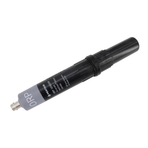 The Pentair Pool 522187 IntelliChem ORP Sensor, with its sleek black design, is tailored for residential purposes and has its specifications conveniently displayed on the side. Perfectly compatible with the Intellichem Chemical Controller, it guarantees accurate monitoring to maintain top-notch water quality.
