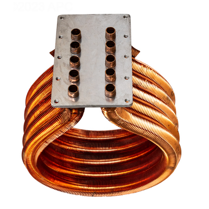 Pentair 77707-0233 Tube Sheet Coil Assembly Kit, Cupro Nickel 300NA, 300LP MasterTemp Heater Heat Exchange