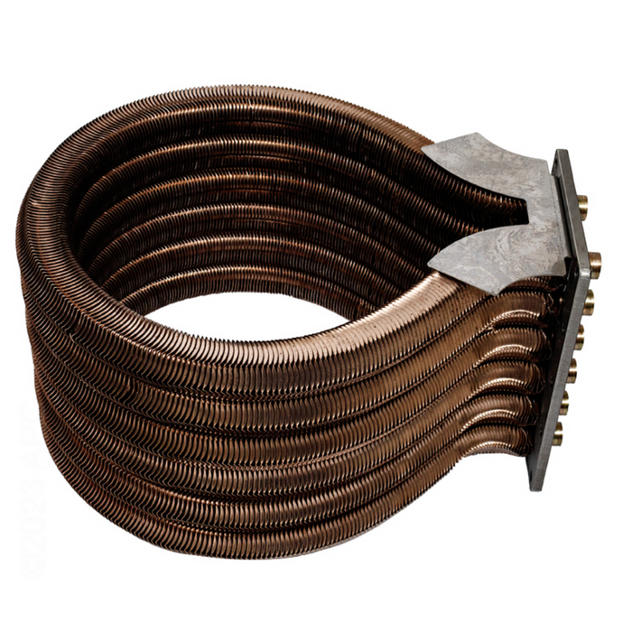 Pentair 77707-0244 Tube Sheet Coil Assembly Kit Cupro Nickel 400HD NA, 400HD LP MasterTemp® HD Heater Heat Exchange
