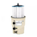 The Pentair Pool Clean & Clear Plus Multi Cartridge Filter EC-160340 320 Sq Ft features a cylindrical cartridge assembly and an easy-to-read pressure gauge on top, ensuring both efficiency and easy installation.