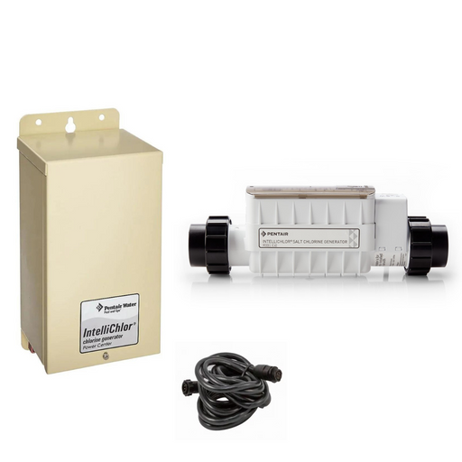 Pentair IntelliChlor Salt Chlorine Generator Complete System (Cell, Power Supply, Cord)