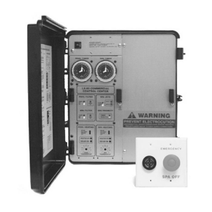 Pentair LX802 Commercial Pool/Spa Control System 115/230V (Pool Filter, Spa Filter, Jet1, Jet2)