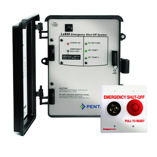 Pentair Pool Pentair LX8202 Commercial Spa Control System 115V/230V control panel, including switches, indicator lights, and integration with the Jet Booster Pump.
