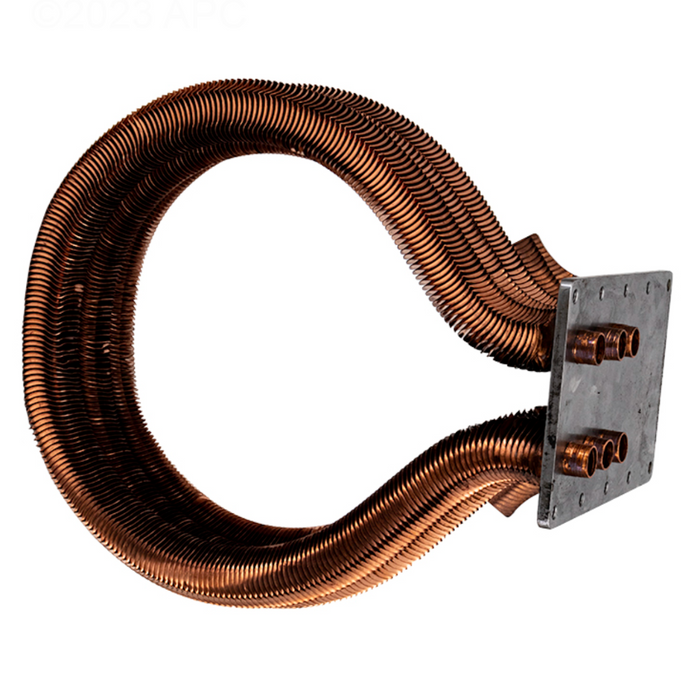 Pentair 474058 Tube Sheet Coil Assembly Kit Cupro Nickel 175NA, 175LP, 200NA, 200LP MasterTemp Heater Heat Exchange