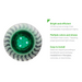 Close-up of a Pentair Pool's GloBrite WHITE ONLY Pool Spa LED Light (100'), showcasing its energy-efficient design, available color options, and easy installation features.