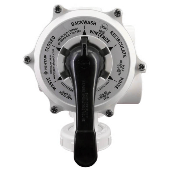 Pentair 261173 1.5" Multiport Valve for Triton & Quad DE Filters