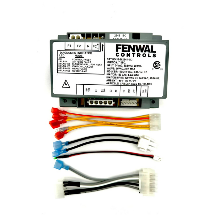 Pentair 476223 Ignition Control Module Replacement Kit by Pentair Pool, compatible with Max-E-Therm® Heater and MasterTemp® Heater, featuring wiring connectors displayed below.