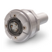 A cylindrical, gray LED light from Pentair Pool, featuring a lens and screws, designed for industrial use, exemplifies the energy-efficient LED lighting of the new version Pentair 50' Globrite MULTI COLOR Pool Spa LED Light 602054.