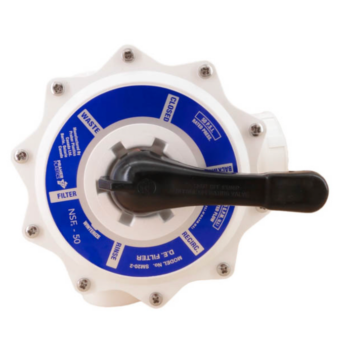 Praher Plastics SM2-PP2 2" ABS Pre-Plumbed Side Mount Multiport Valve