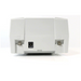 The S.R. Smith 100-2000 Linak Battery for Pool Lifts is a rectangular, white electronic device featuring extension ports on both sides and powered by a rechargeable battery.