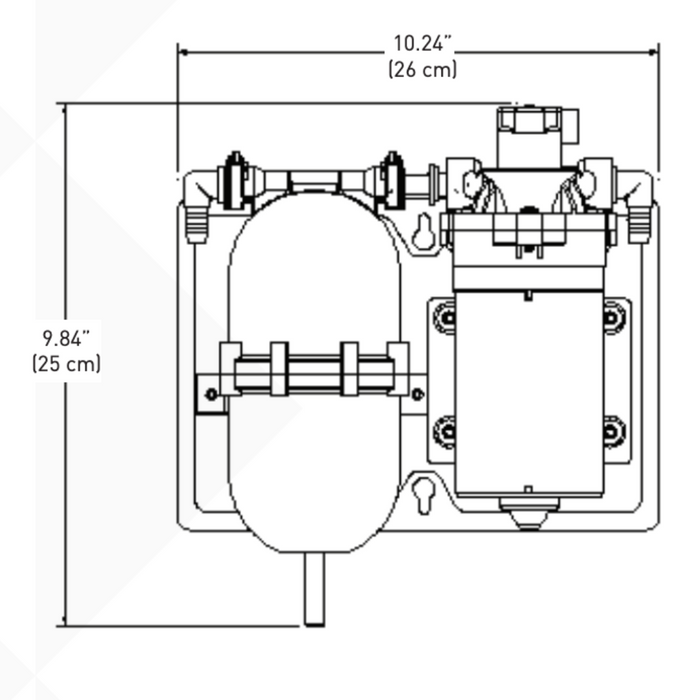 Shurflo 804-001 Mini Water Boost System 60 psi 115VAC