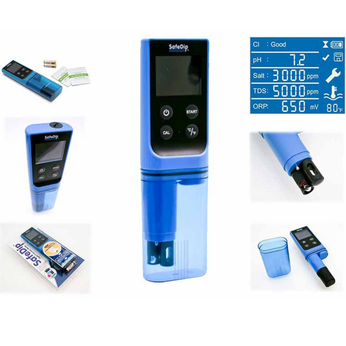 Genuine Solaxx SafeDip 6 in 1 Digital Chemistry Reader MET20A