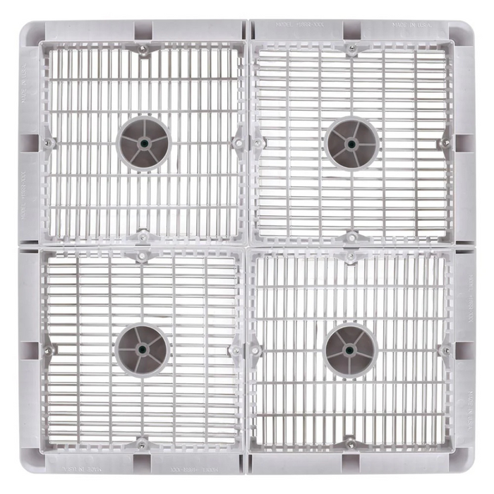 AquaStar WAV18WR101 18" Mud Frame with UV-Resistant Cover, White