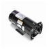 Century's 1.5HP Pump Motor, model USQ1152, features a black casing with clear label markings, visible mounting holes, and a robust 303 stainless steel shaft. Equipped with sealed ball bearings to ensure smooth operation, this motor provides consistently reliable performance. Powered by Century, it operates on either 230V or 115V and boasts a single-phase design for efficiency.