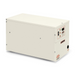 The Coates 12012CE CE Series Electric Heater 1PH 12kW 208V, in sleek white, includes a side control panel and sockets complemented by a stainless steel tank for enhanced durability.
